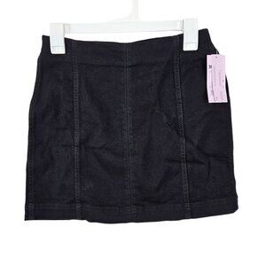 Wild Fable Womens Black Denim Mini Skirt Size 6 Casual Party Comfortable Chic